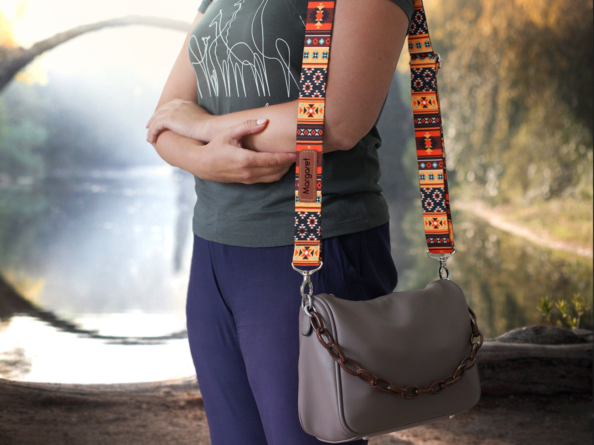 Tribal on sale strap bag