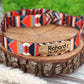 Custom Martingale Collar for Dogs, Personalized Wide Dog Collar, Martingale Dog Collar with Name, Scandinavian Dog Collar Pattern Geometric