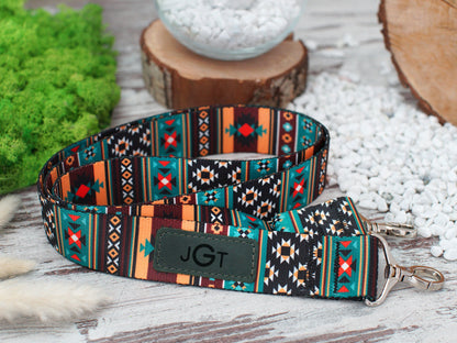 Personalized Crossbody Strap, Pattern Shoulder Bag Strap, Print Design Replacement Strap for Bag Purse, Boho Bag Strap Southwest Aztec