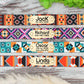 Engraved Martingale Dog Collar, Adjustable Dog Collar Girl, Whippet Collar Martingale, Greyhound Dog Collar Personalized, Boho Puppy Collar