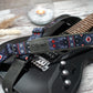 Custom Guitar Strap Leather, Personalized Guitar Strap Acoustic, Pattern Straps for Bass Guitar Players, Guitar Gifts, Gifts for Him