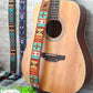 Custom Guitar Strap Leather, Personalized Guitar Strap Acoustic, Pattern Straps for Bass Guitar Players, Guitar Gifts, Gifts for Him